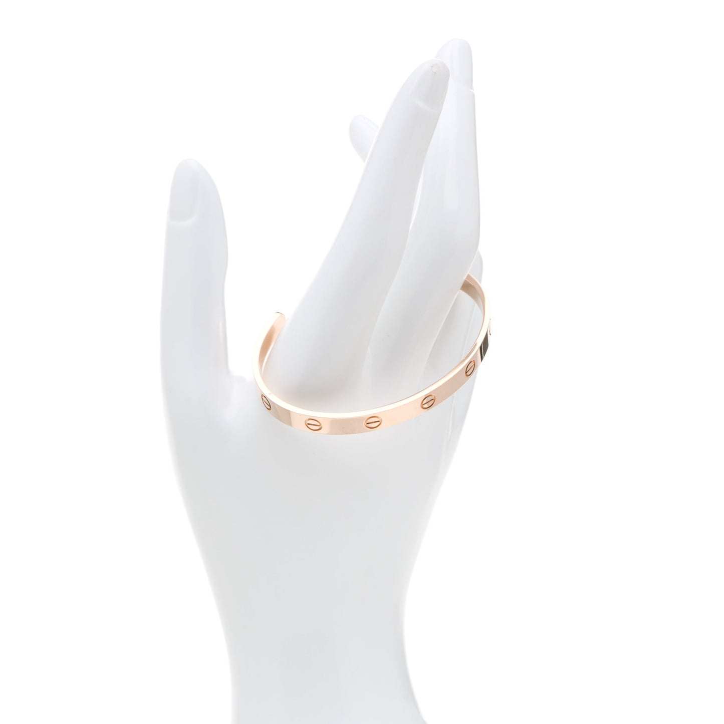 18K Pink Gold LOVE Cuff Bracelet 18