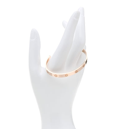 Cartier 18K Pink Gold LOVE Cuff Bracelet 18 2 of 5