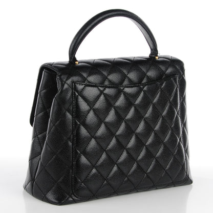 Chanel Caviar Quilted Jumbo Kelly Flap Black 5 of 9