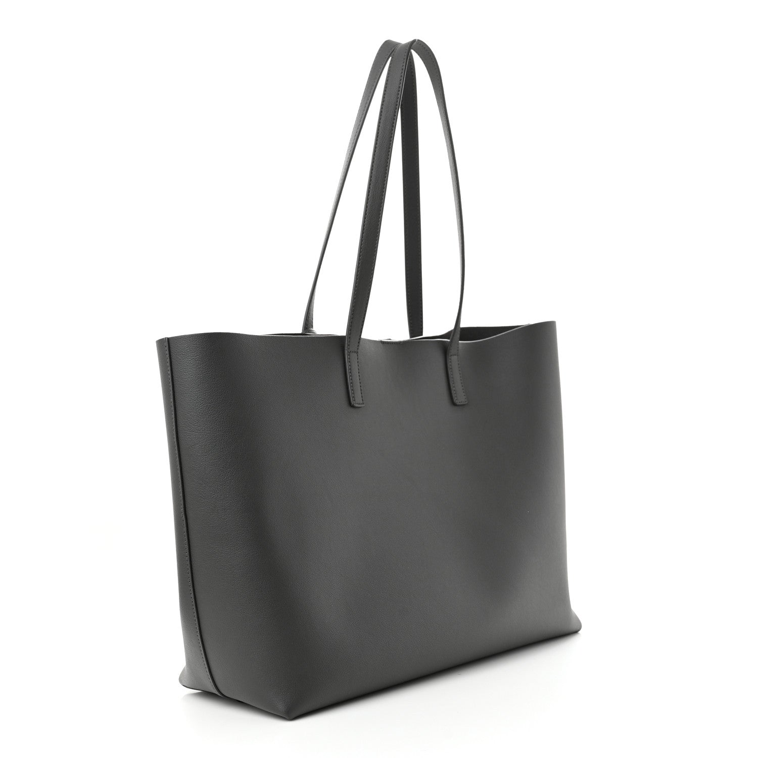 Saint Laurent Calfskin Large Shopping Tote Storm 4 of 12