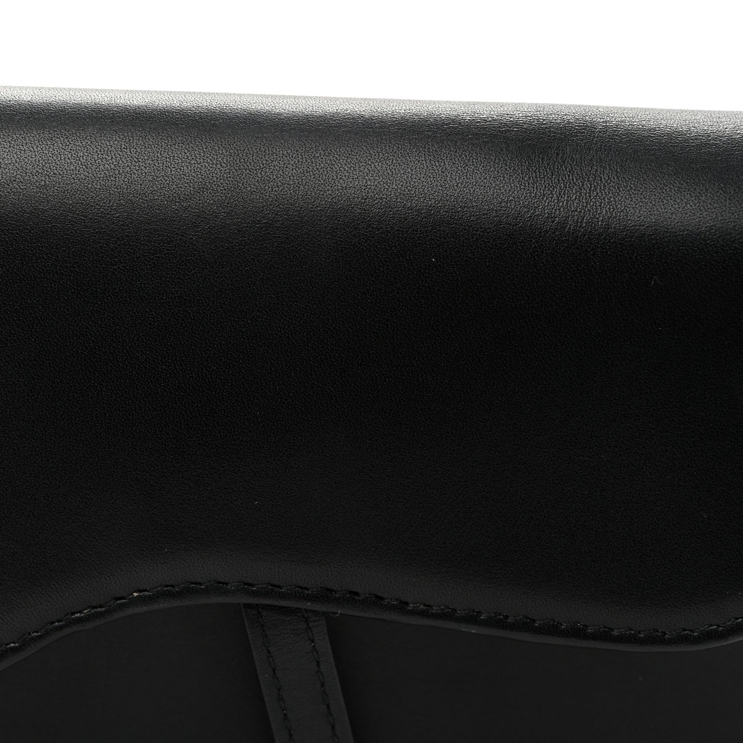 Calfskin Saddle Belt Bag Black
