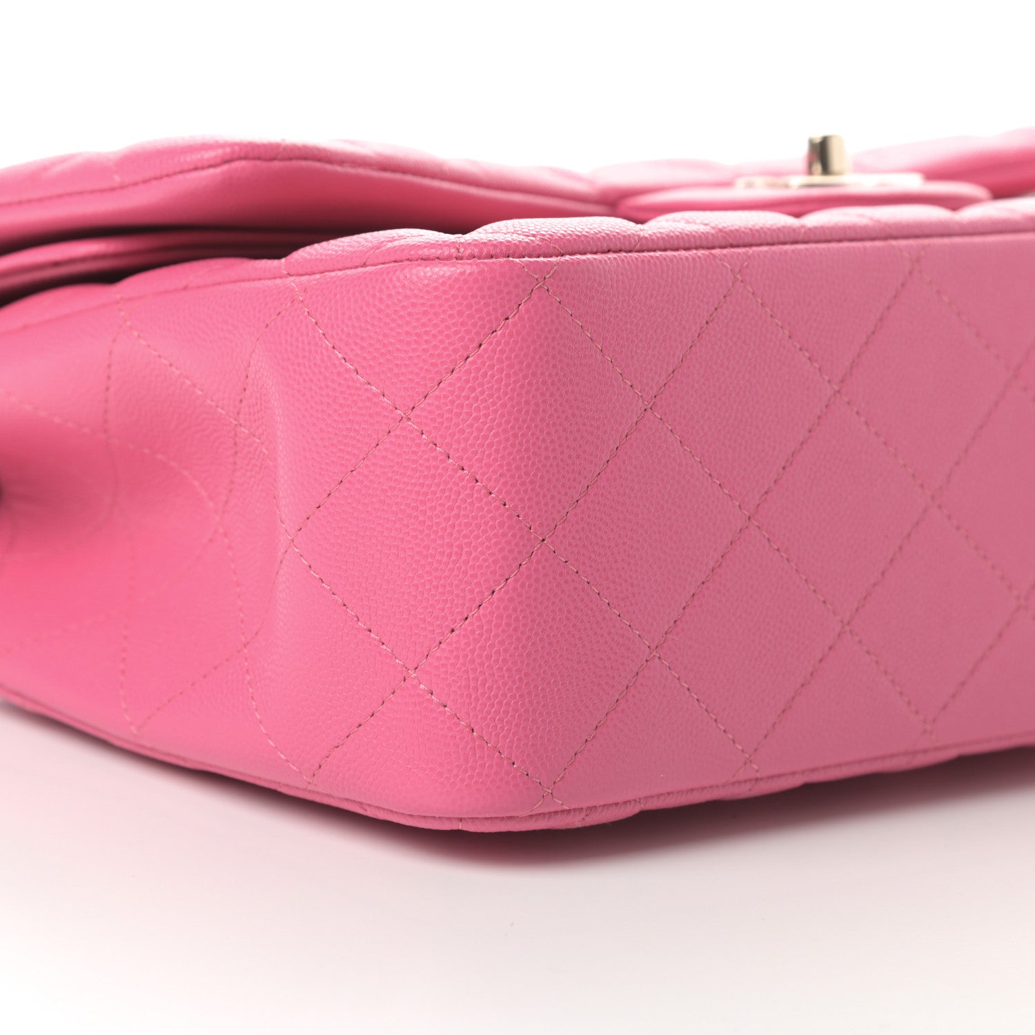 Chanel Caviar Quilted Jumbo Double Flap Pink 9 of 11