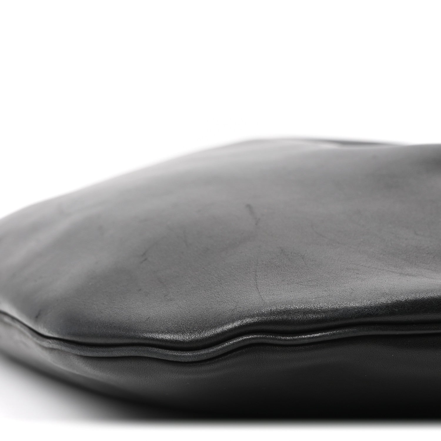 Saint Laurent Smooth Calfskin Paris VII Large Flat Hobo Black 11 of 11