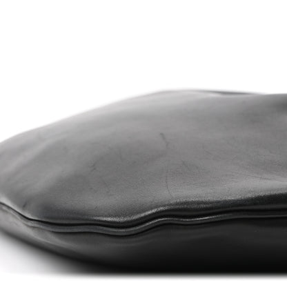 Saint Laurent Smooth Calfskin Paris VII Large Flat Hobo Black 11 of 11