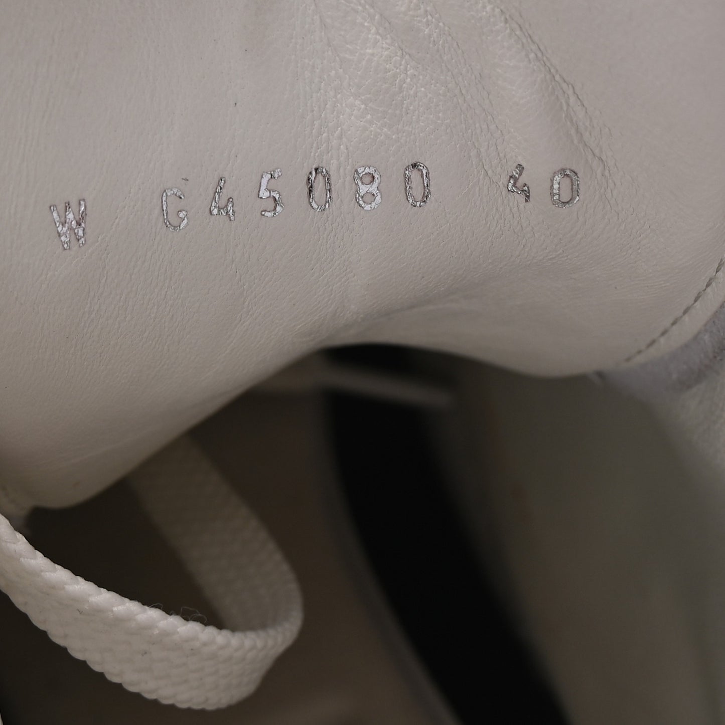 Calfskin CC High Top Sneaker 40 White