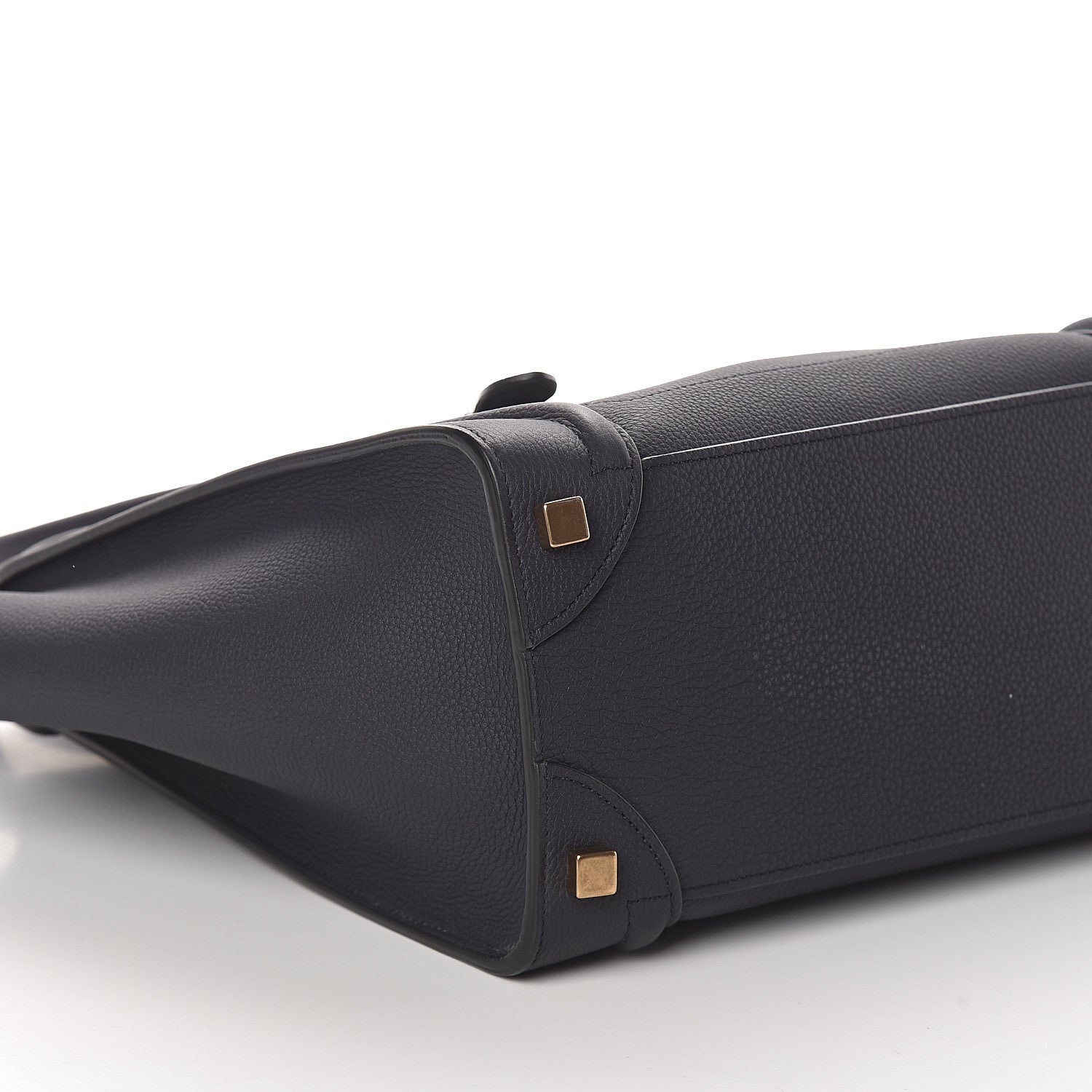Celine Drummed Calfskin Micro Luggage Midnight 7 of 8