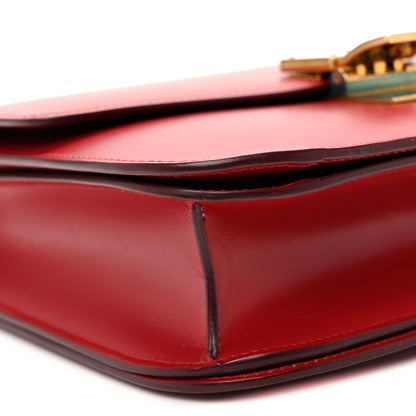 Celine Box Calfskin Medium Classic Box Flap Bag Red 9 of 14