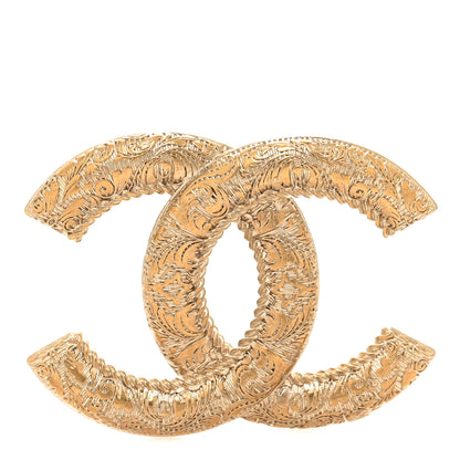 Chanel CC Large Brooch Gold 1 of 4