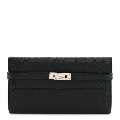 Hermes Epsom Kelly Longue Wallet Black 1 of 10
