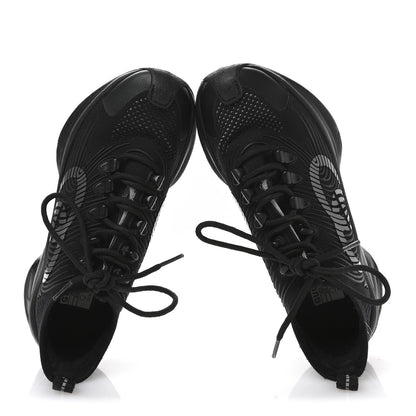 Gucci Technical Knit Fabric Waves Womens Gucci Run Sneakers 35.5 Black 2 of 7