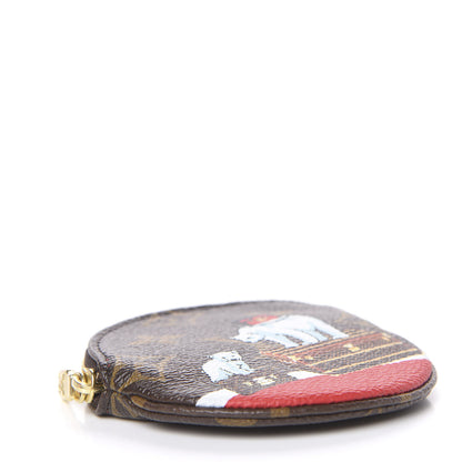 Louis Vuitton Monogram 2017 Christmas Animation Round Coin Purse 3 of 6