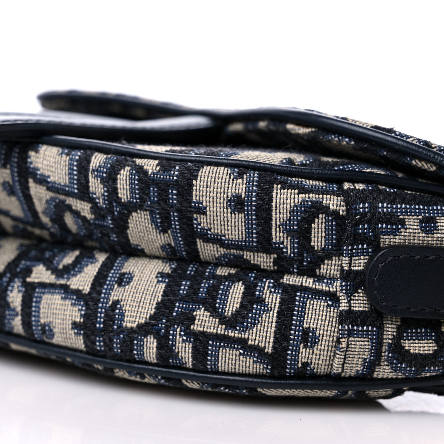Christian Dior Oblique Mini Saddle Bag Blue 8 of 8