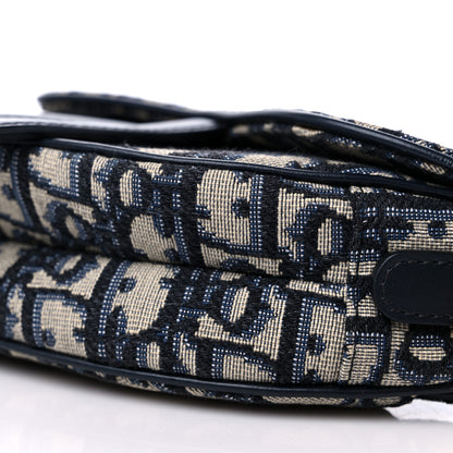 Christian Dior Oblique Mini Saddle Bag Blue 8 of 8