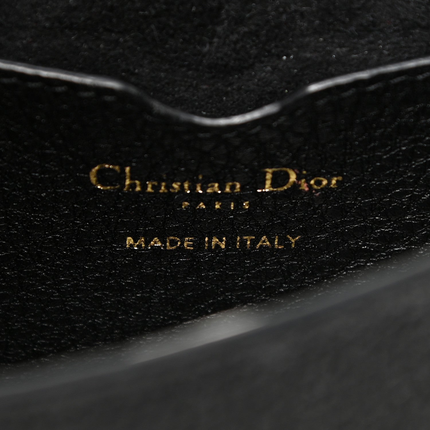 Christian Dior Grained Calfskin Medium Bobby Flap Black 5 of 12