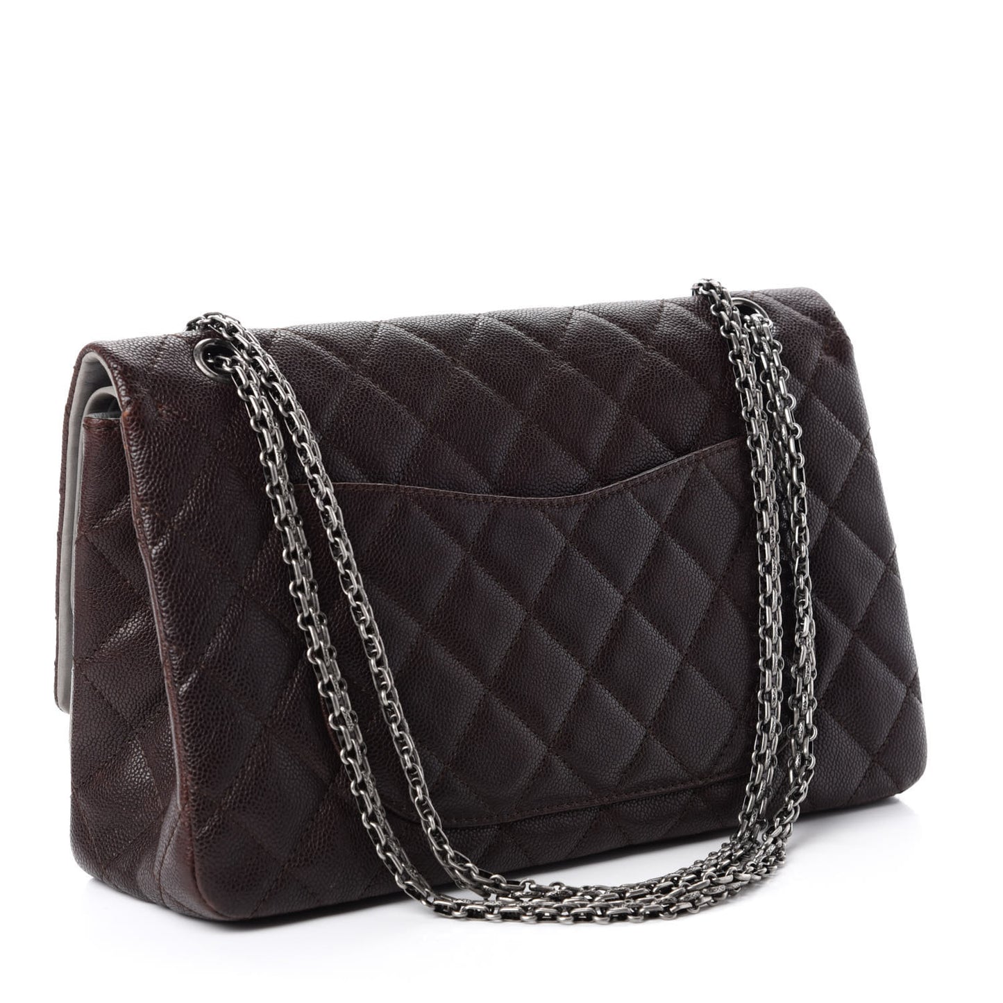 Caviar Iridescent Calfskin 2.55 Reissue 226 Flap Brown Grey