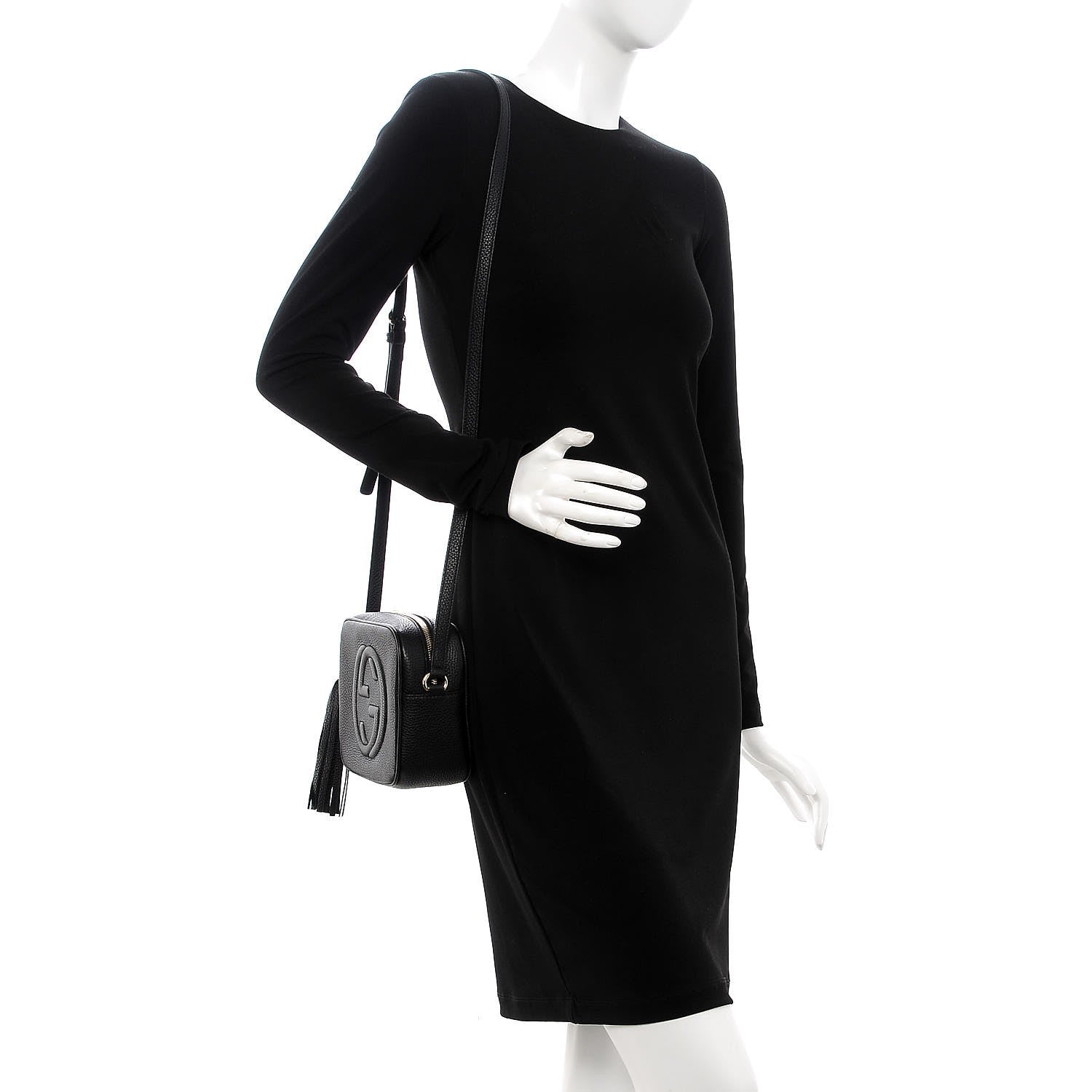 Gucci Pebbled Calfskin Small Soho Disco Bag Black 2 of 8