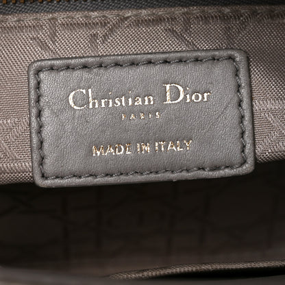 Christian Dior Lambskin Cannage Small My ABCDior Lady Dior Grey 6 of 10