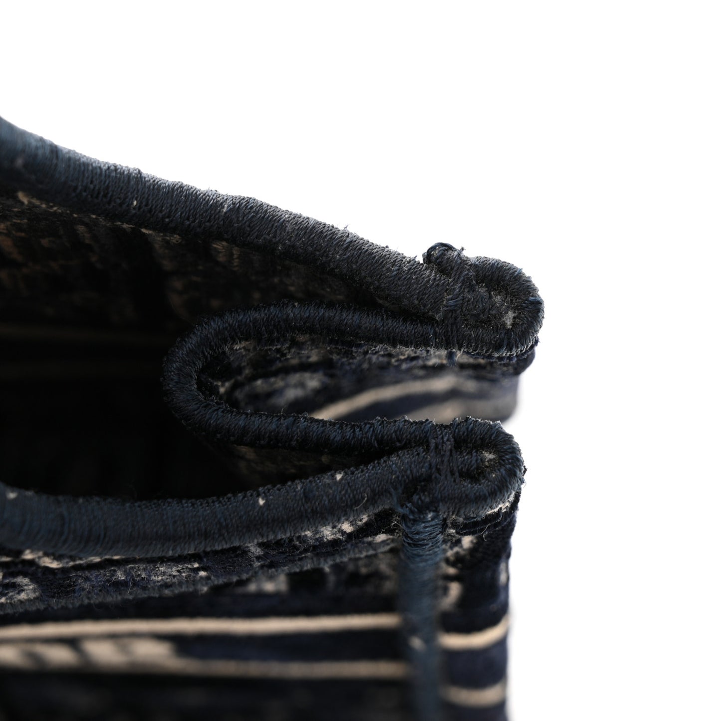 Velvet Oblique Mini Book Tote Blue