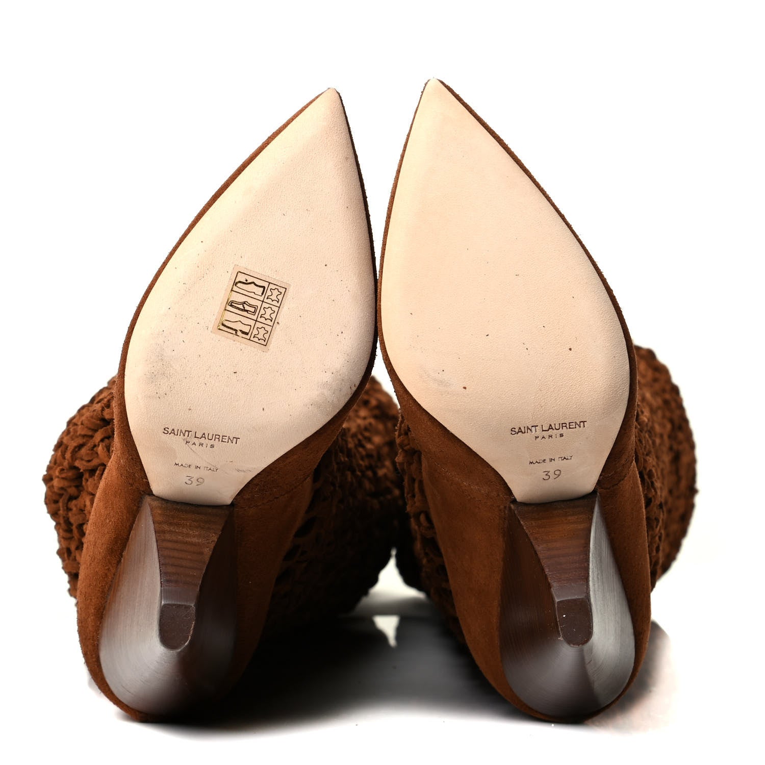 Saint Laurent Suede Twine Soho Niki 105 Thigh High Boots 39 Light Land 13 of 15