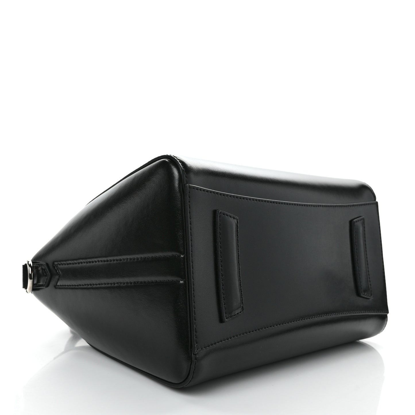 Shiny Lord Calfskin Small Antigona Black
