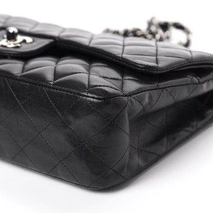 Chanel Lambskin Quilted Medium Double Flap Black 7 of 14