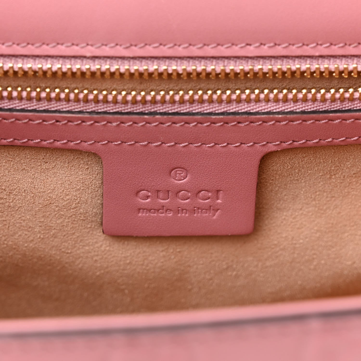 Gucci Guccissima Signature Medium Padlock Shoulder Bag Rose Baby Candy 6 of 14