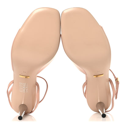 Gucci Malaga Kid Blondie 85mm Slingback Sandals 41 Pastel Pink 6 of 10