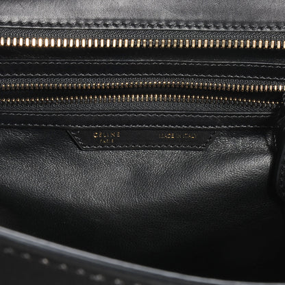 Celine Smooth Calfskin Mini Bi-Color Luggage Forest Black 6 of 7