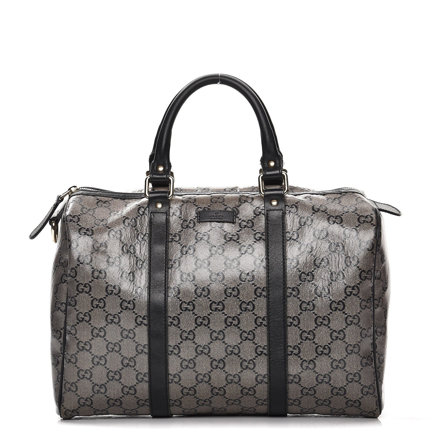 Gucci Crystal Monogram Joy Medium Boston Black 1 of 13