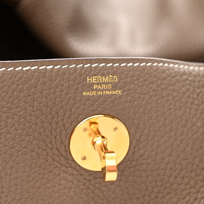 Hermes Taurillon Clemence Lindy 26 Etoupe 6 of 10