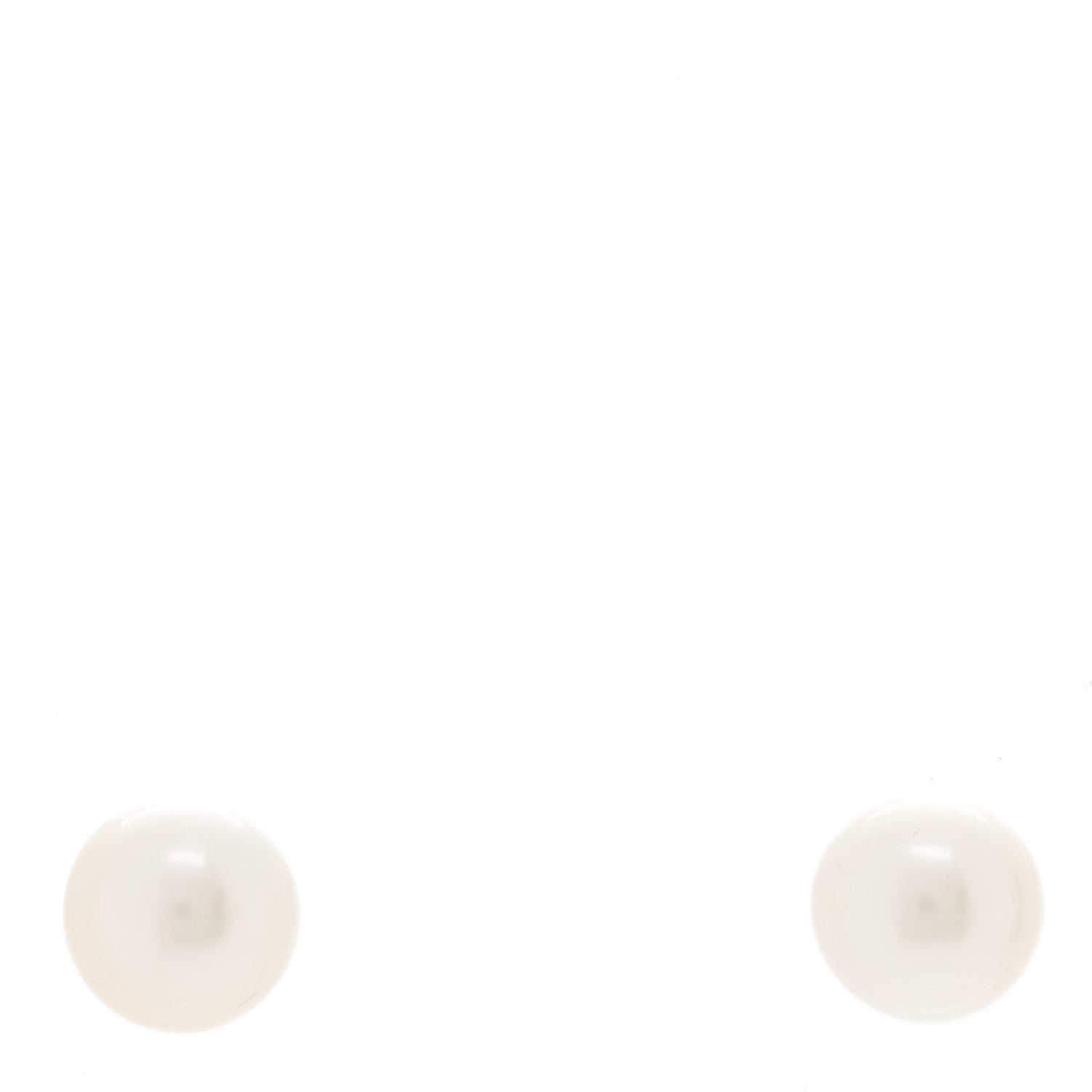 Mikimoto 18K White Gold 6-6.5mm Akoya Pearl Stud Earrings 1 of 5