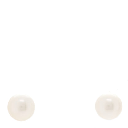 Mikimoto 18K White Gold 6-6.5mm Akoya Pearl Stud Earrings 1 of 5