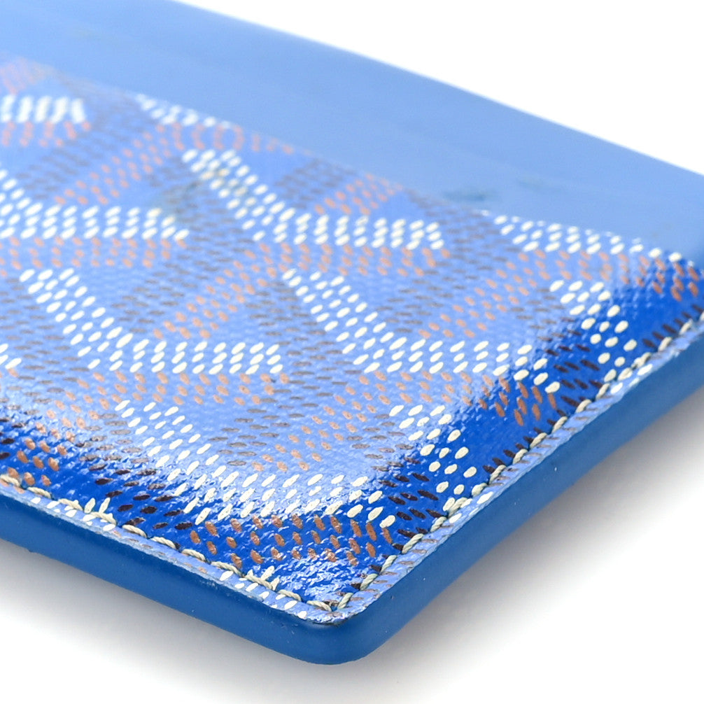 Goyardine Saint Sulpice Card Holder Sky Blue