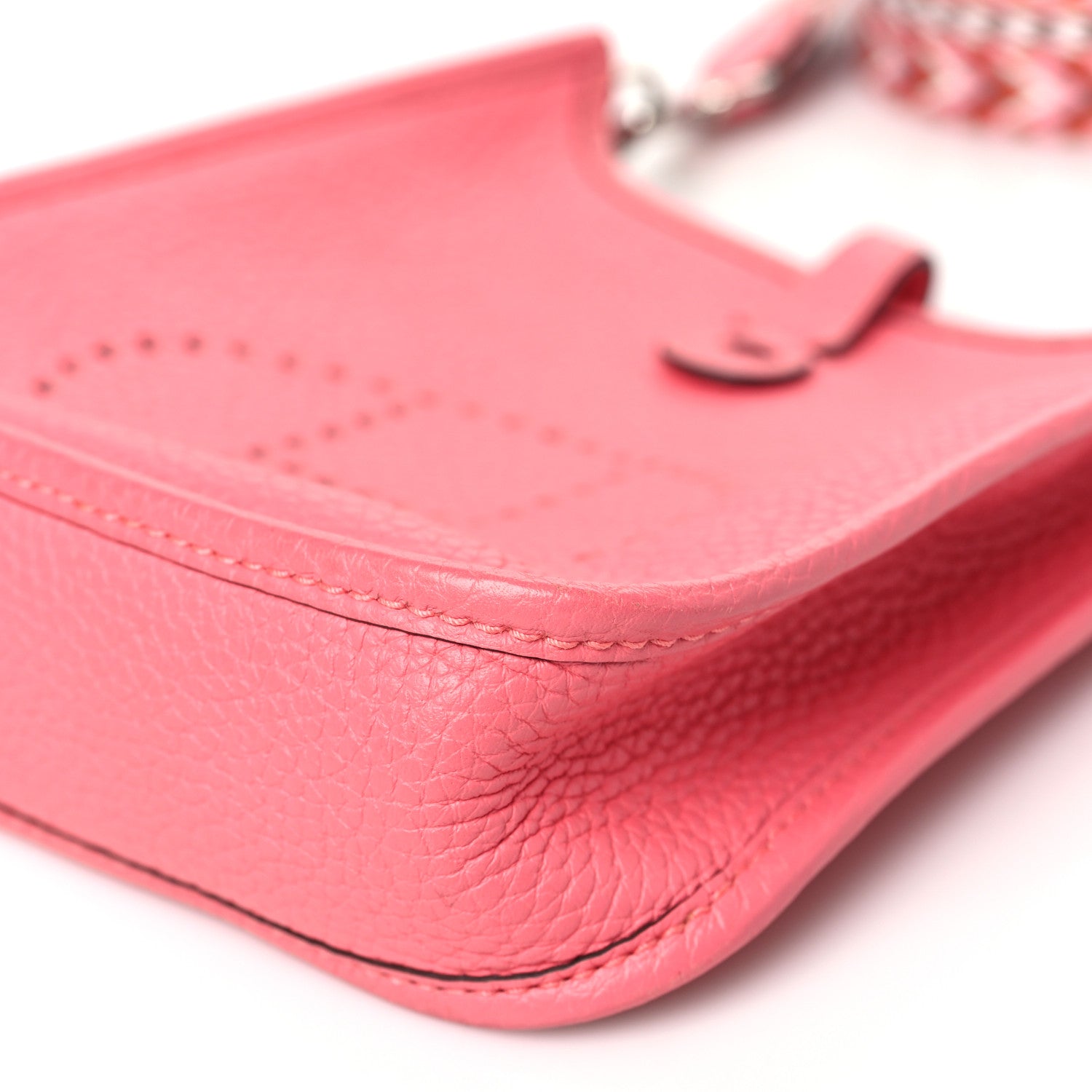 Hermes Taurillon Clemence Allegro Evelyne TPM Rose Azalee Rose Confetti 10 of 11