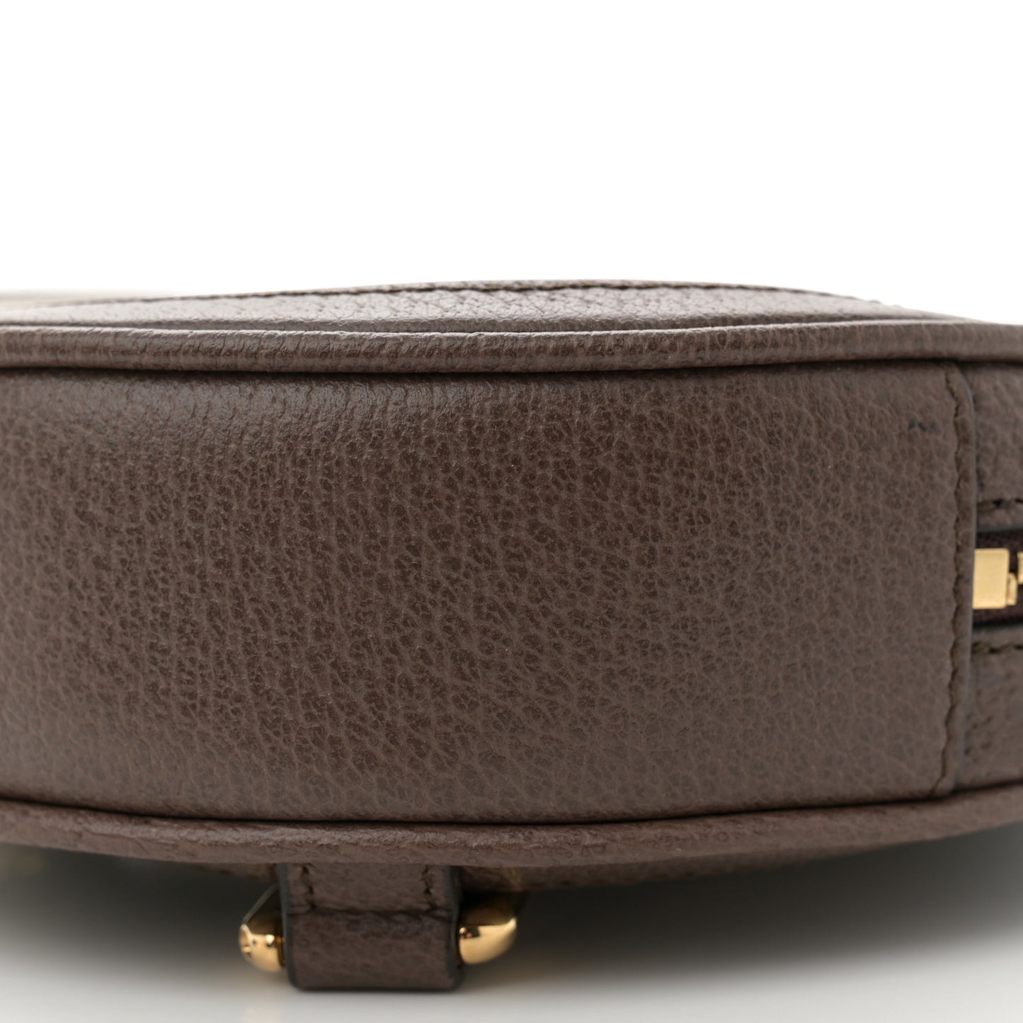 GG Supreme Monogram Web Mini Ophidia Round Backpack Brown