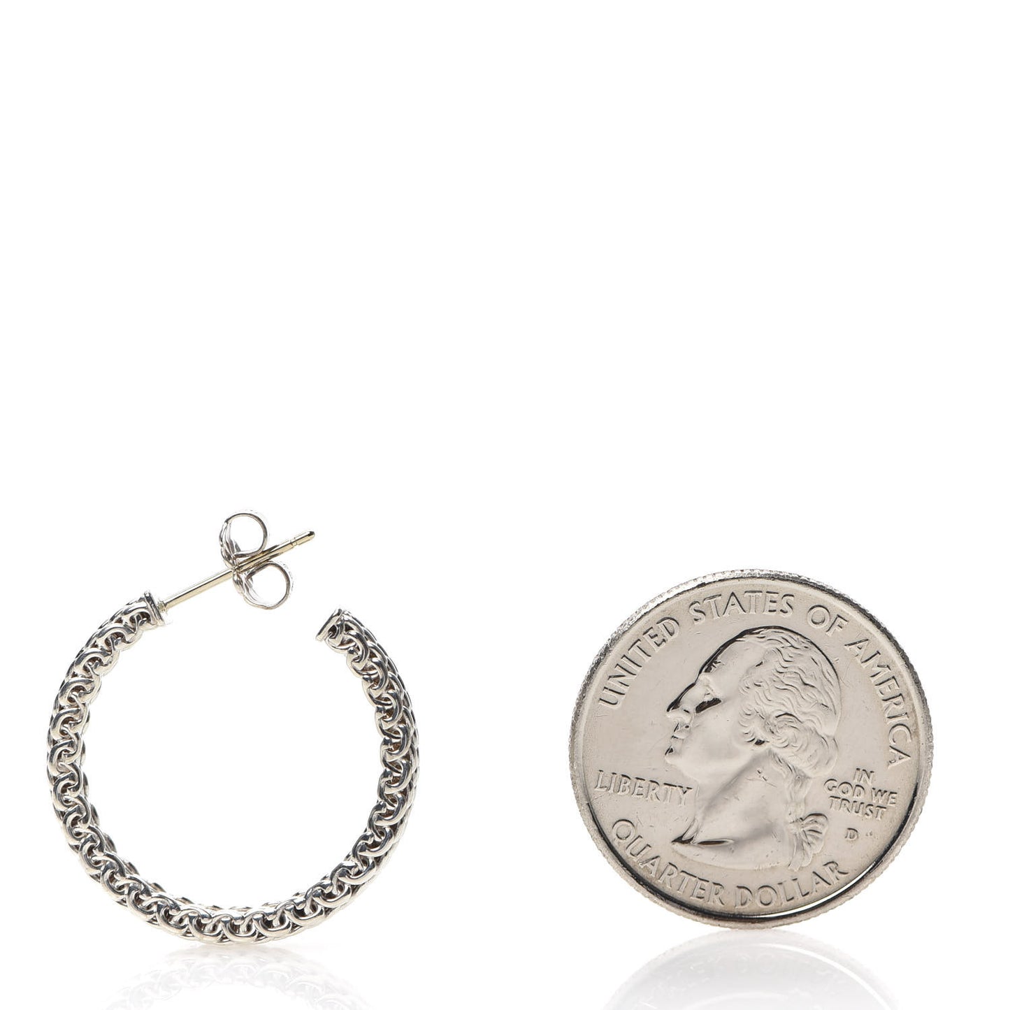 Sterling Silver Narrow Somerset Hoop Earrings