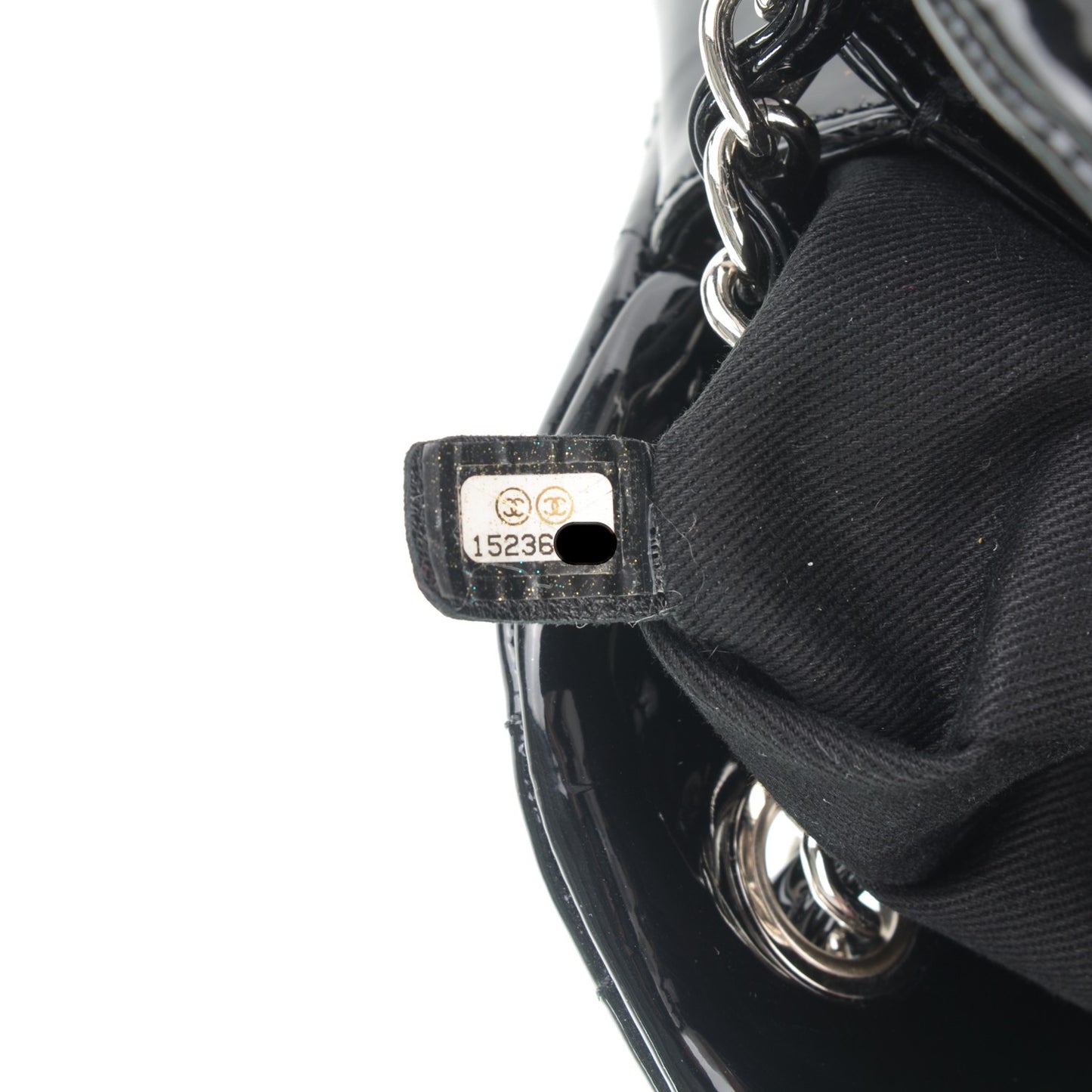 Patent Quilted Medium Just Mademoiselle Black
