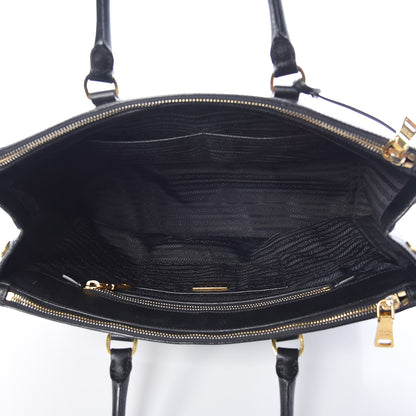Prada Saffiano Medium Galleria Double Zip Tote Black 5 of 12