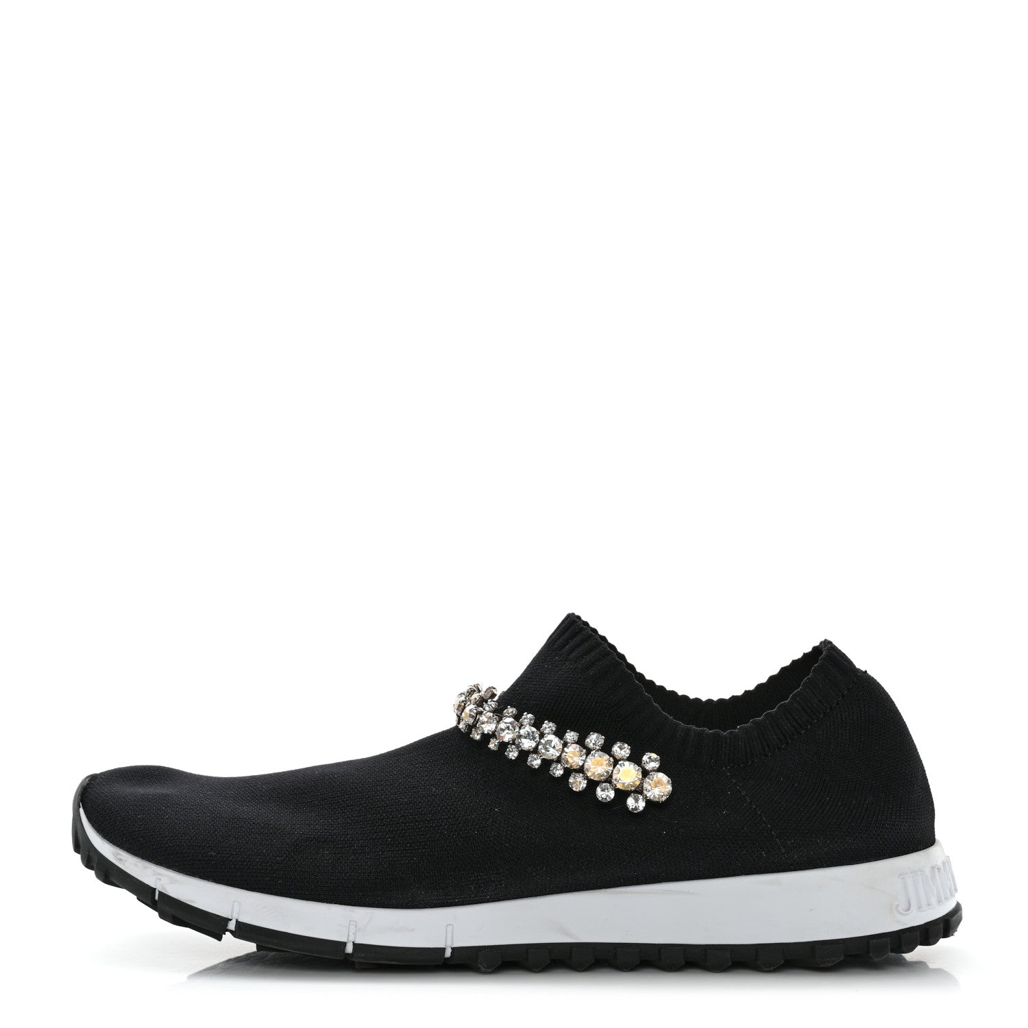 Jimmy Choo Knit Crystal Verona Sneaker 40 Black 1 of 8