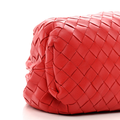 Bottega Veneta Nappa Maxi Intrecciato The Pouch Oversized Clutch Bright Red 8 of 9