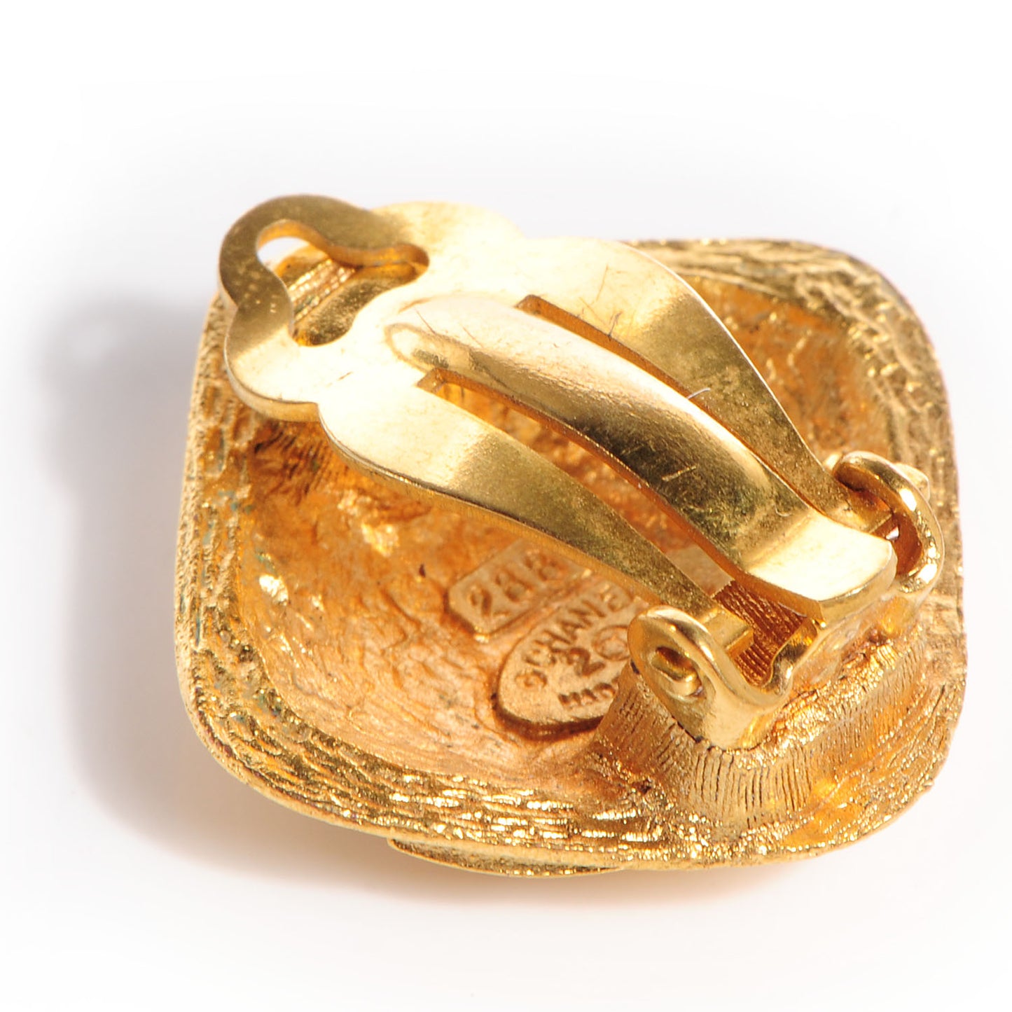 CC Clip On Earrings Gold