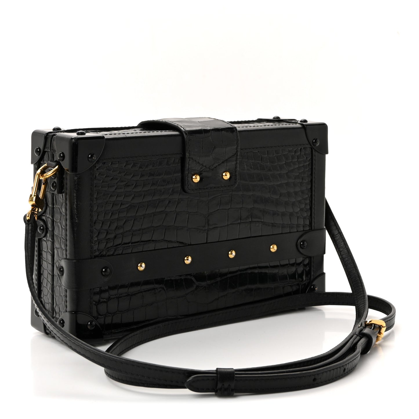 Crocodile Petite Malle Black