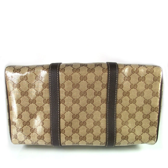 Crystal Monogram Dollar Calfskin Medium Joy Boston Beige Ebony Testa di Moro