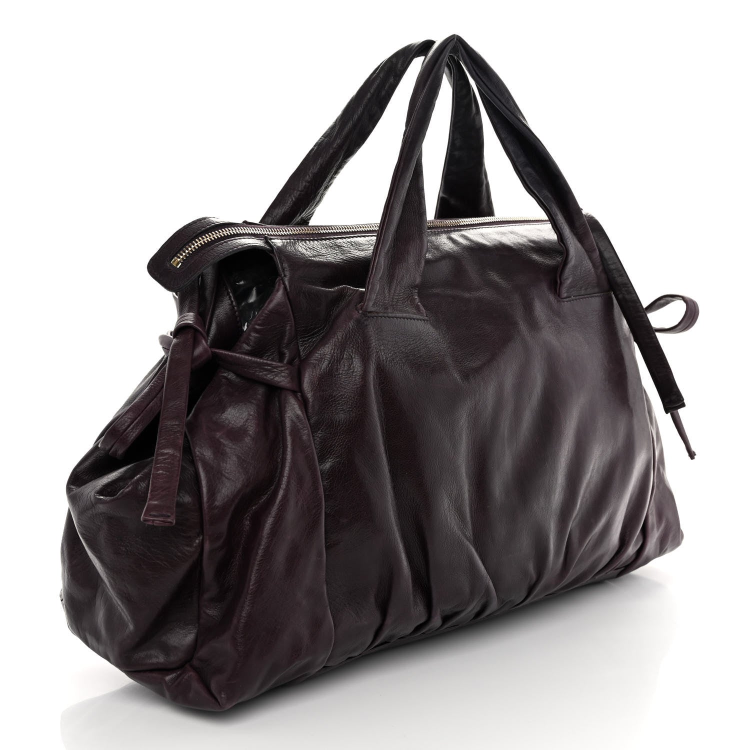 Gucci Calfskin Medium Hysteria Top Handle Bag Purple 3 of 9