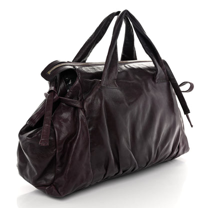 Gucci Calfskin Medium Hysteria Top Handle Bag Purple 3 of 9