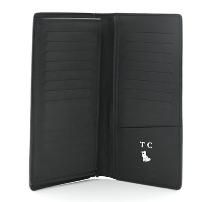 Louis Vuitton Calfskin Monogram Shadow Brazza Wallet Black 5 of 8