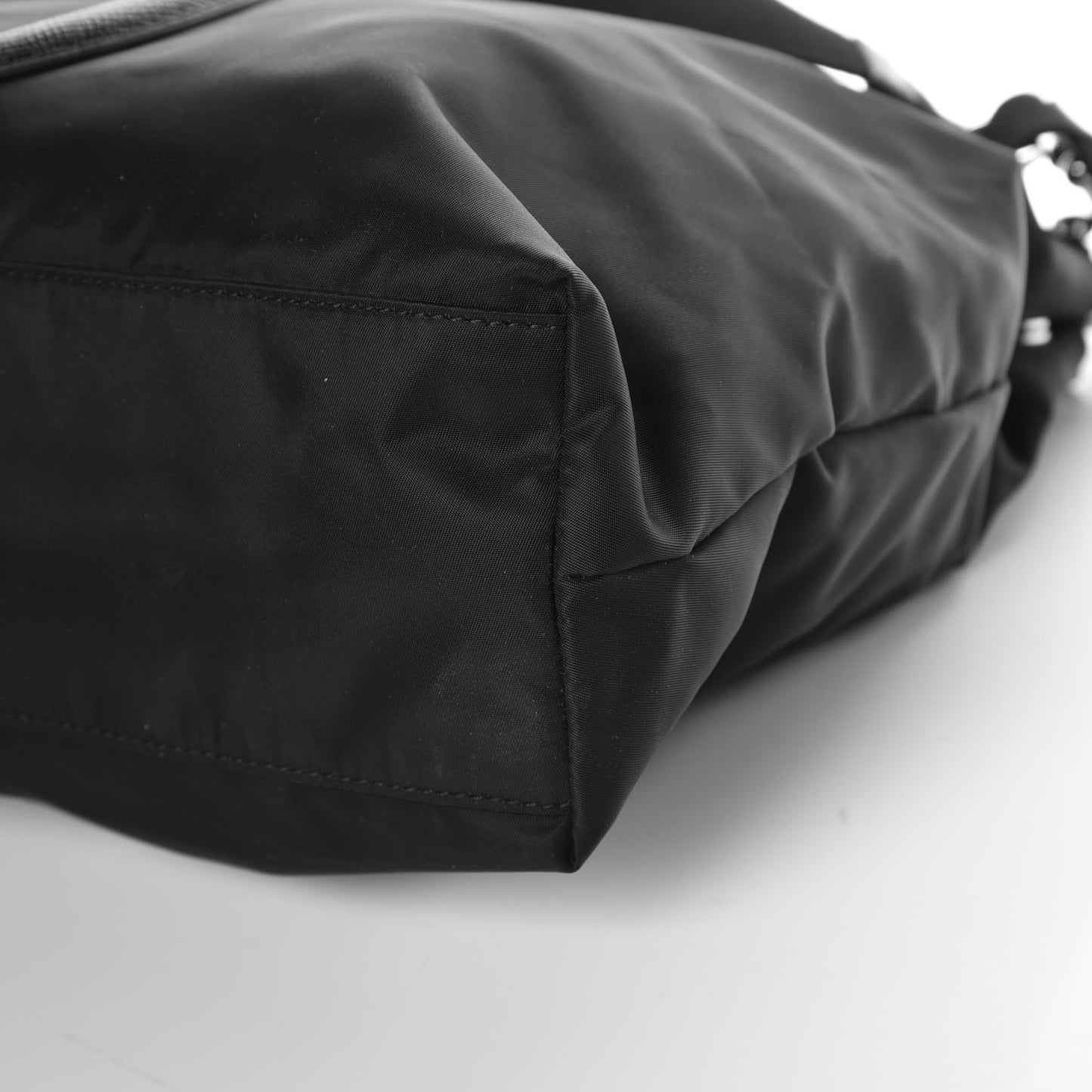 Nylon Instabag Top Handle Bag Black