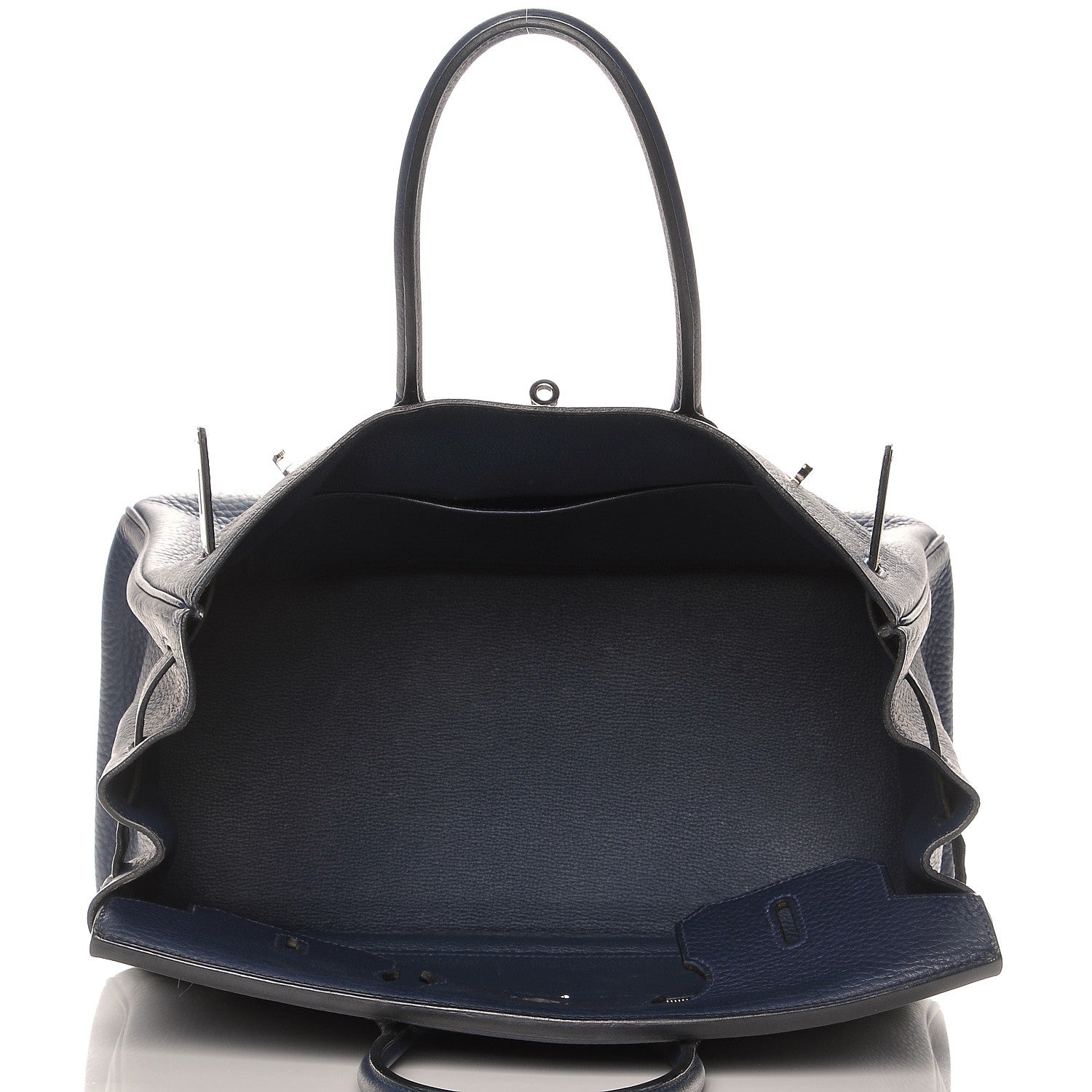 Hermes Taurillon Clemence Birkin 35 Bleu Abysse 8 of 27