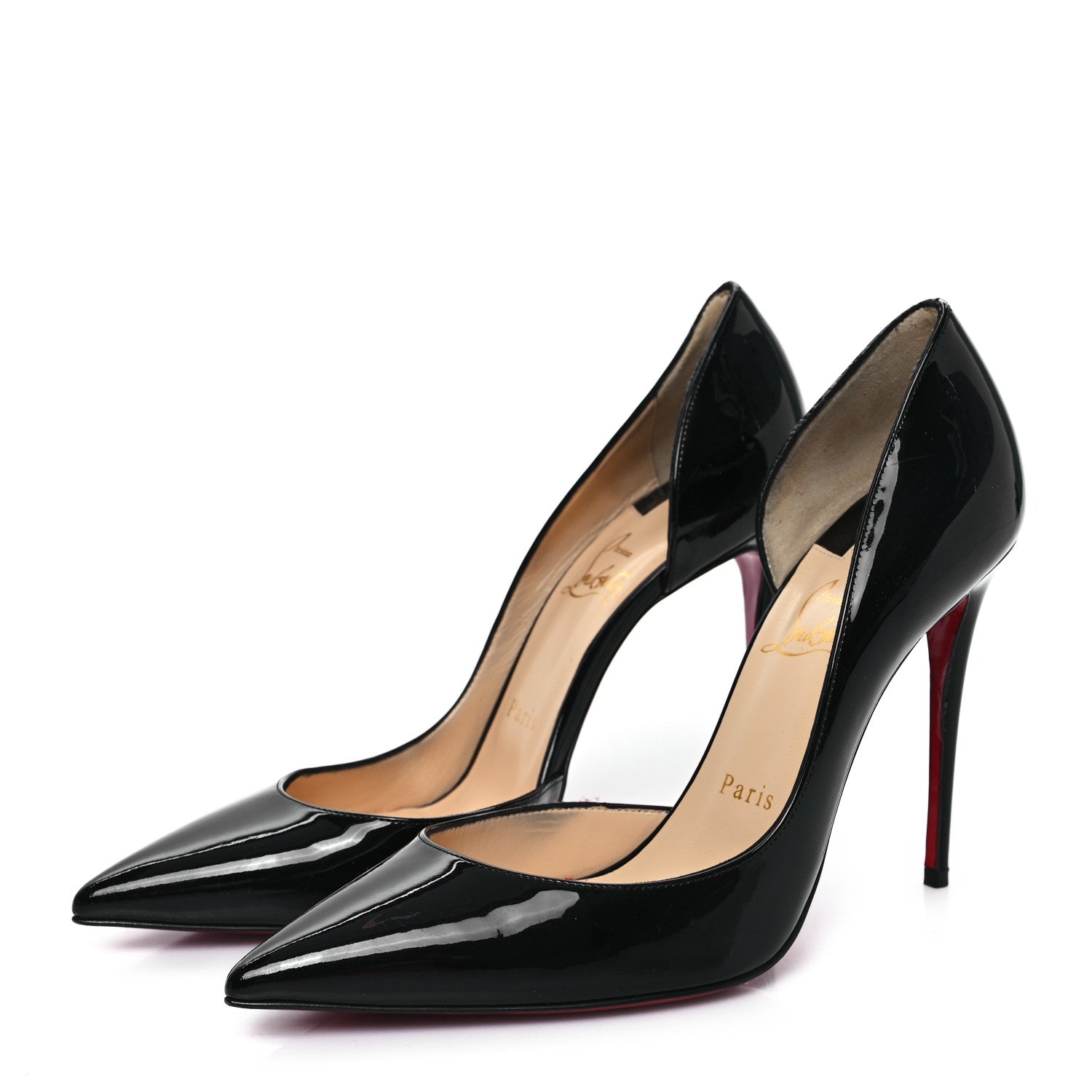 Christian Louboutin Patent Iriza 100 Pumps 38.5 Black 3 of 7