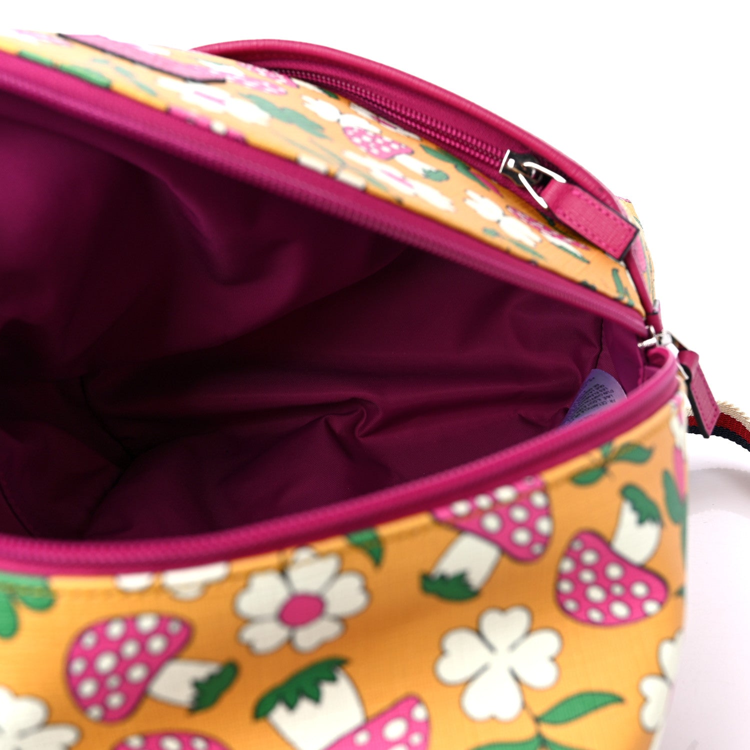 Gucci Canvas Childrens Flower Mushroom Print Backpack 5 of 12